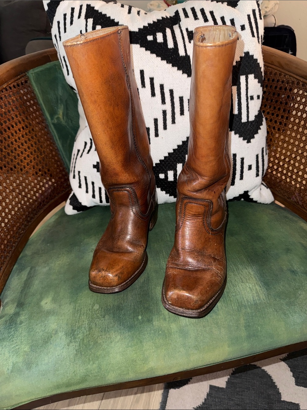 Vintage 1970s Leather Mid-Calf Brown Women’s Boots